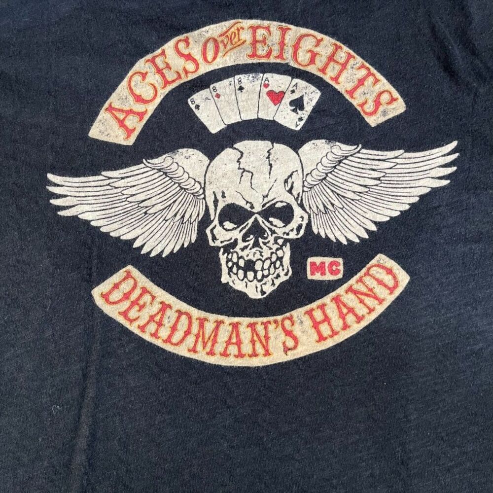 Lucky Brand Men's Aces Over Eights Black Graphic T-Shirt, Size Large - Picture 6 of 6